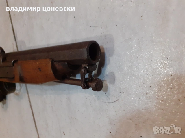 Стар автентичен военен капсулен пистолет,пищов,оръжиие, снимка 4 - Антикварни и старинни предмети - 54999875