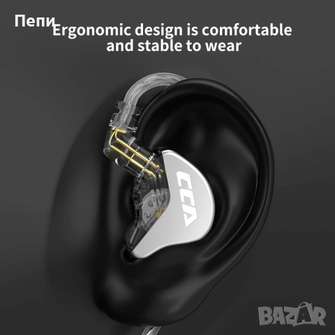 Висококачествени Hi-Fi in-ear слушалки CCA CRA, снимка 3 - Bluetooth слушалки - 54557292