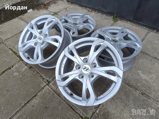 Алуминиеви джанти 16 ' цола 5x114,3 Хюндай / HYUNDAI 6,5J ET45 + датчици за налягане, снимка 4 - Гуми и джанти - 54182877