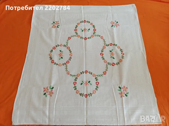Битови, бродирани карета за маса, снимка 7 - Покривки за маси - 55639477