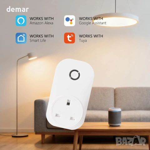 Смарт димер контакт WiFi, Tuya Smart Life, Alexa, Google Home, за LED и халогенни лампи, снимка 4 - Лед осветление - 54923419