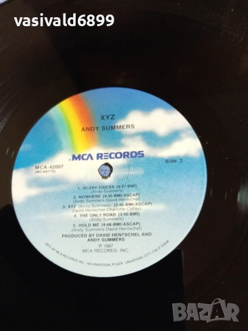 ANDY SUMMERS - "XYZ", снимка 8 - Грамофонни плочи - 55210813