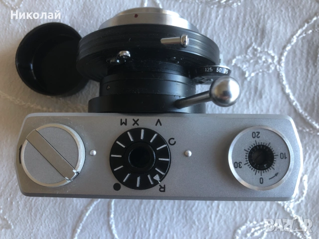  Микроскопски фотоапарат Carl Zeiss Jena Werra с микроскопски адаптер, лентов, от 60-те, чисто нов , снимка 4 - Колекции - 54904139