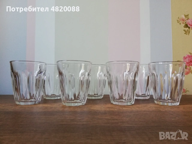 Стъклени чаши 7 бр. ПАКЕТНА цена НОВИ