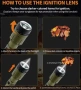 Високомощен Далекобоен Фенер с ПламъчноЗапалване Outdoor Camping Emergency Къмпинг Оцеляване Планина, снимка 3