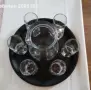 Стъклени кани със стъклени чаши, снимка 2