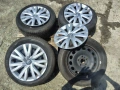 16 джанти 5х112 VW Golf 5 6 7 - 6,5J et50 Оригинал 205/55/16 Dunlop, снимка 1