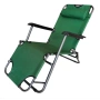 Сгъваем зелен шезлонг с възглавница - комфорт и релакс, снимка 6