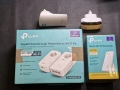 Комплект TP Link Powerline AV 1300 kit + 3бр Tp link Extender удължители за Wifi, снимка 1