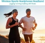 Нова Bluetooth Лента за Глава Слушалки за Сън Спорт HD Stereo 14 часа Батерия, снимка 5