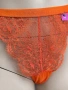 Дамско дантелено долнище Hunkemöller – размер XL, оранжево, снимка 3