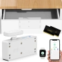 Интелигентна ключалка за шкаф, скрита RFID ключалка за чекмеджета, Bluetooth, снимка 1