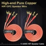 Hi-Fi кабел за тонколони с накрайници тип банани и вилици 13AWG , снимка 8