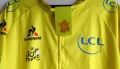 Ново Tour De France LCL Team жълто трико вело джърси тениска , снимка 4