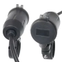 USB зарядно за мотоциклет QC 3.0 36W с LED волтметър – Двоен мото порт, бързо зареждане 10275, снимка 3
