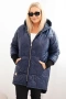 Дамско преходно яке Plus Size, ватирано с качулка, 8цвята , снимка 9