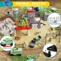 Комплект играчки Safari спасителен център за диви животни с фигурки на животни, 3-8 години, снимка 4