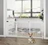 Дървена преграда за кучета с вратичка PawHut, снимка 2