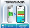 Пиков дебитомер Sonmol,Bluetooth,PEF и FEV1 за деца,възрастни,астма,ХОББ и други белодробни - нов, снимка 5