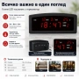 Голям LED дигитален настолен часовник с термометър дата за стая офис електронен температура спалня, снимка 2