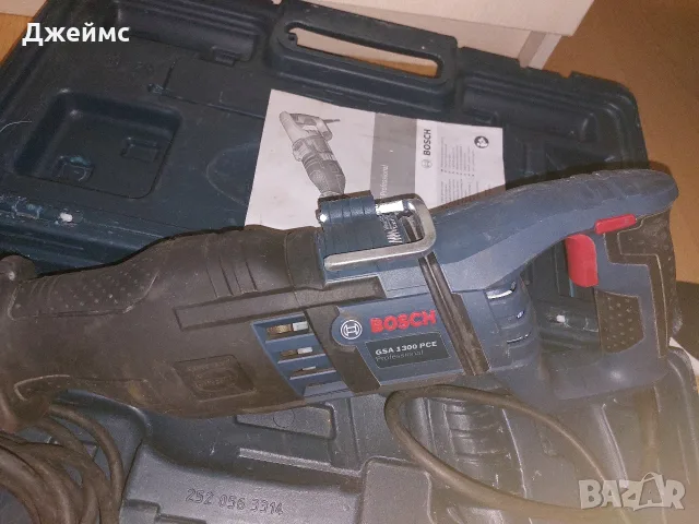 Електрически саблен трион Bosch GSA 1300 PCE, 1300 W, 20 мм, в куфар, снимка 8 - Куфари с инструменти - 55600967