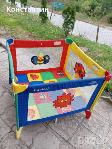 Голяма квадратна кошара за игра Graco Pack 'n Play TotBloc, снимка 5 - Кошарки - 55053351
