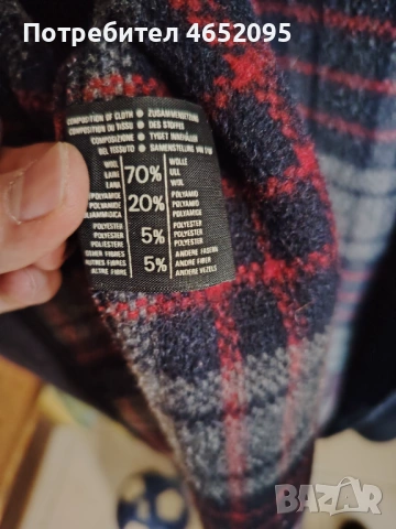 Оригинално дамко вълнено палто Gloverall с качулка, снимка 5 - Палта, манта - 53969216