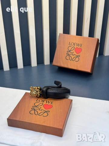 колан от естествена кожа в кутия 2см loewe, снимка 4 - Колани - 55219445