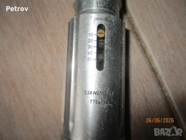 STAHLWILLE 775a/50 - MADE IN GERMANY - Нов Внос - PROFI Динамометричен Ключ за Шестограми 10-50 inch, снимка 2 - Отвертки - 54907002