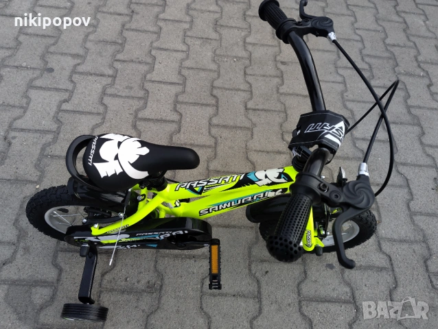 BG Детски велосипед 12" SAMURAJ жълт, снимка 3 - Велосипеди - 54334103