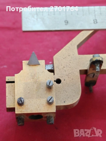 стара прецизна аптекарска везна от месинг, снимка 2 - Антикварни и старинни предмети - 54096668