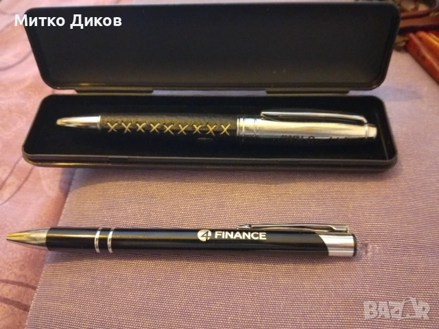 Метална химикалка нова в кутия и подарък друга , снимка 3 - Други - 54640836