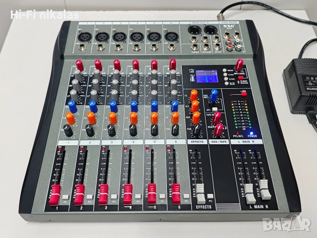 мишпулт миксер смесител  пулт USB блутут NXG GX6
