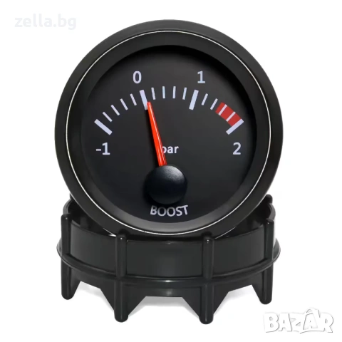 Манометър за турбо налягане (Boost) 52мм | -1 до +2 Bar | Включен сензор | Тунинг и мониторинг 10357, снимка 4 - Части - 54683810