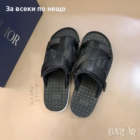 CD Slide Black Мъжки Черни Чехли Код ch103, снимка 2 - Мъжки чехли - 55663301