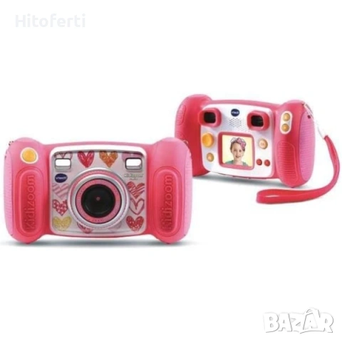 VTech Kidizoom Smile Pink Camera за деца на възраст 3+ – Версия FR