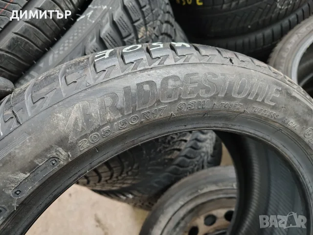 2бр.летни гуми BRIDGESTONE 205 50 17 DOT21 цена за брой, снимка 4 - Гуми и джанти - 55656046