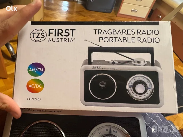Чисто ново радио First Austria FA-1905-BA – AM/FM, AC/DC