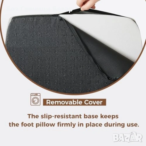 Нова поставка Ергономична възглавница за крака офис дом мемори пяна сива, снимка 4 - Други стоки за дома - 54054239