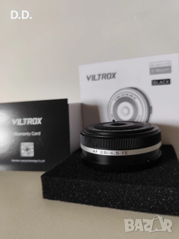 Обектив Viltrox 28mm F4.5 (Sony FE) Pancake lens, снимка 4 - Обективи и филтри - 54618826