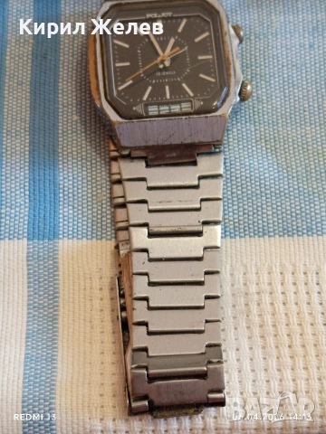 Стар механичен часовник работи ПОЛЕТ СССР рядък за КОЛЕКЦИЯ 54484, снимка 4 - Антикварни и старинни предмети - 54109047