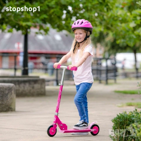 Тротинетка с 2 колела, сгъваема, Evo, Inline Scooter, Розова
