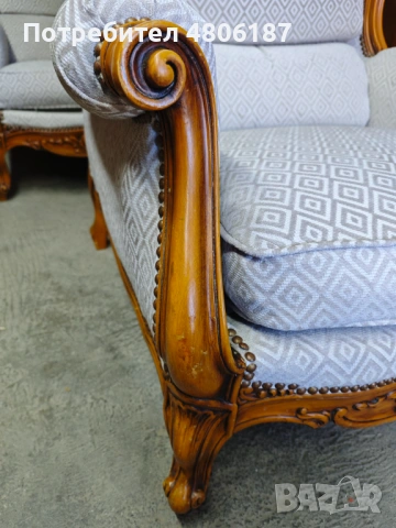 Фотьойли Луи XV, снимка 8 - Дивани и мека мебел - 54295235