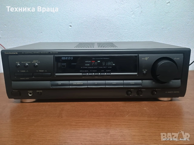 Стерео усилвател с вграден тунер Technics SA-EX100 с активно охлаждане. Изпращам видео. , снимка 2 - Ресийвъри, усилватели, смесителни пултове - 54211503