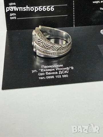 Сребърен пръстен 925 проба, снимка 4 - Пръстени - 54355243