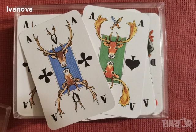 Колекционерски карти с ловни мотиви, Coeur Германия. 