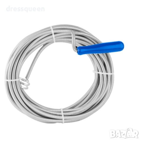 4976 Гъвкава стоманена спирала за отпушване на тръби и канали – 5 метра