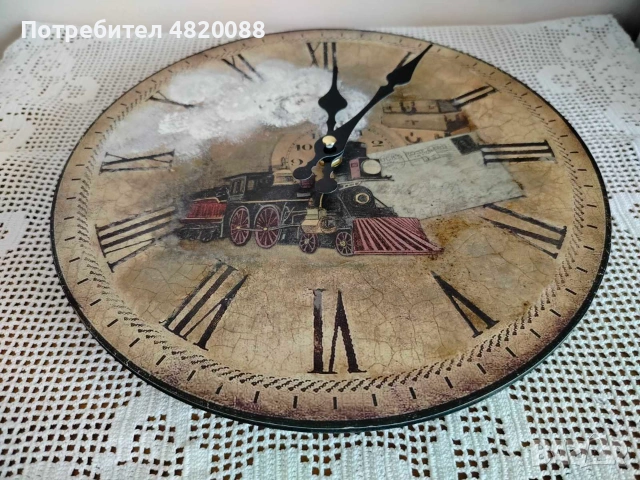 Стенен часовник РЪЧНА декорация, снимка 8 - Стенни часовници - 55240422
