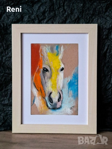 Конче абстракция, картина пастел, снимка 2 - Картини - 54025709