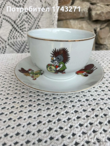 Български порцелан с детски мотиви, снимка 3 - Сервизи - 54179737